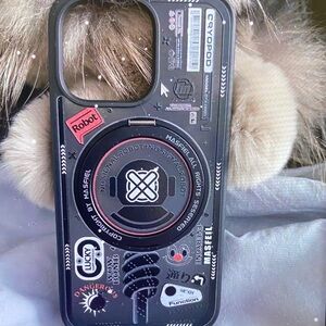 Black Cyberpunk Style Phone Case